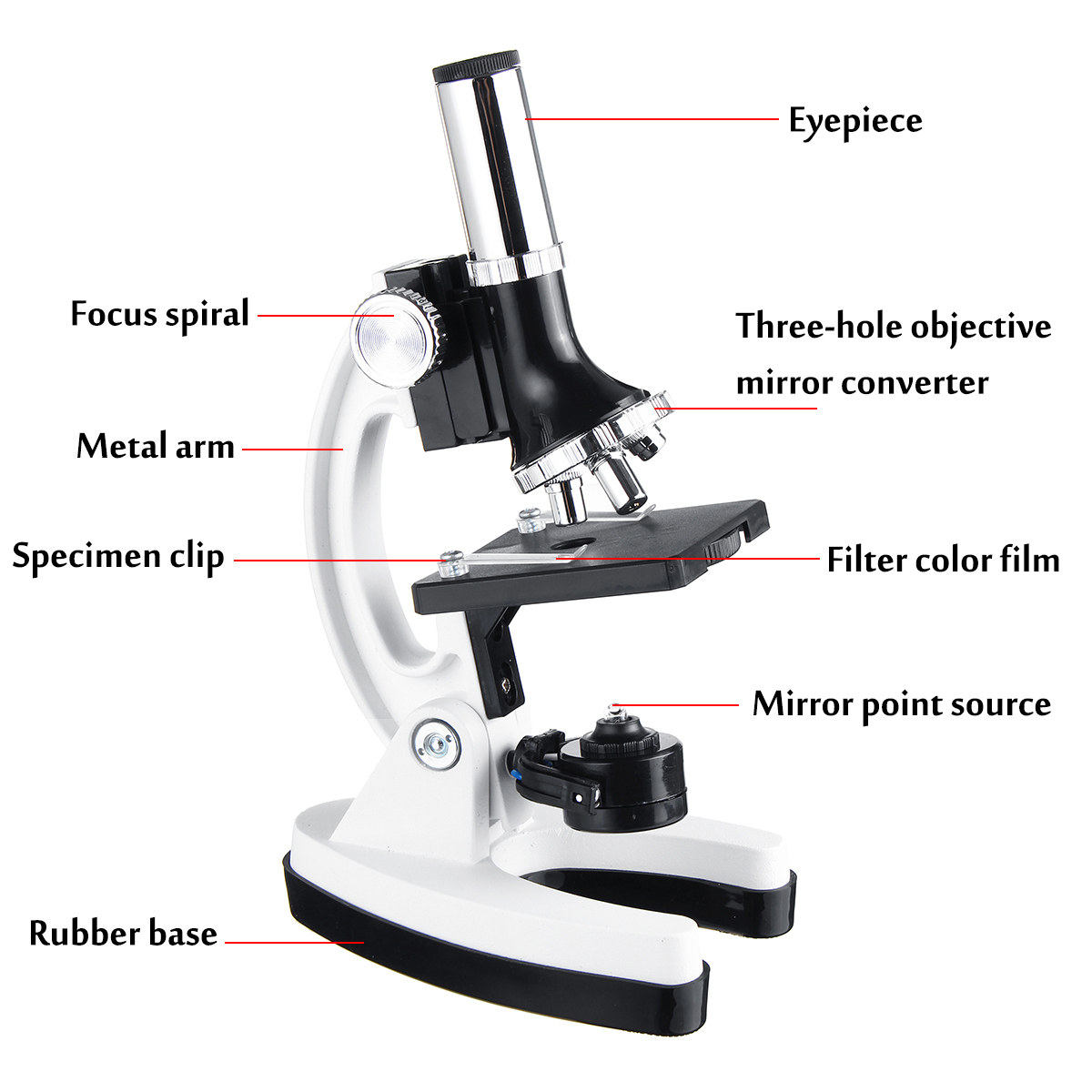 Le Microscope de Poche d'enfants Relient Le téléphone avec la lumière de LED pour Les Jouets d'équipement Yusheng Microscope Portable pour Enfants,Kit de Microscope portatif pour Enfants 200X 