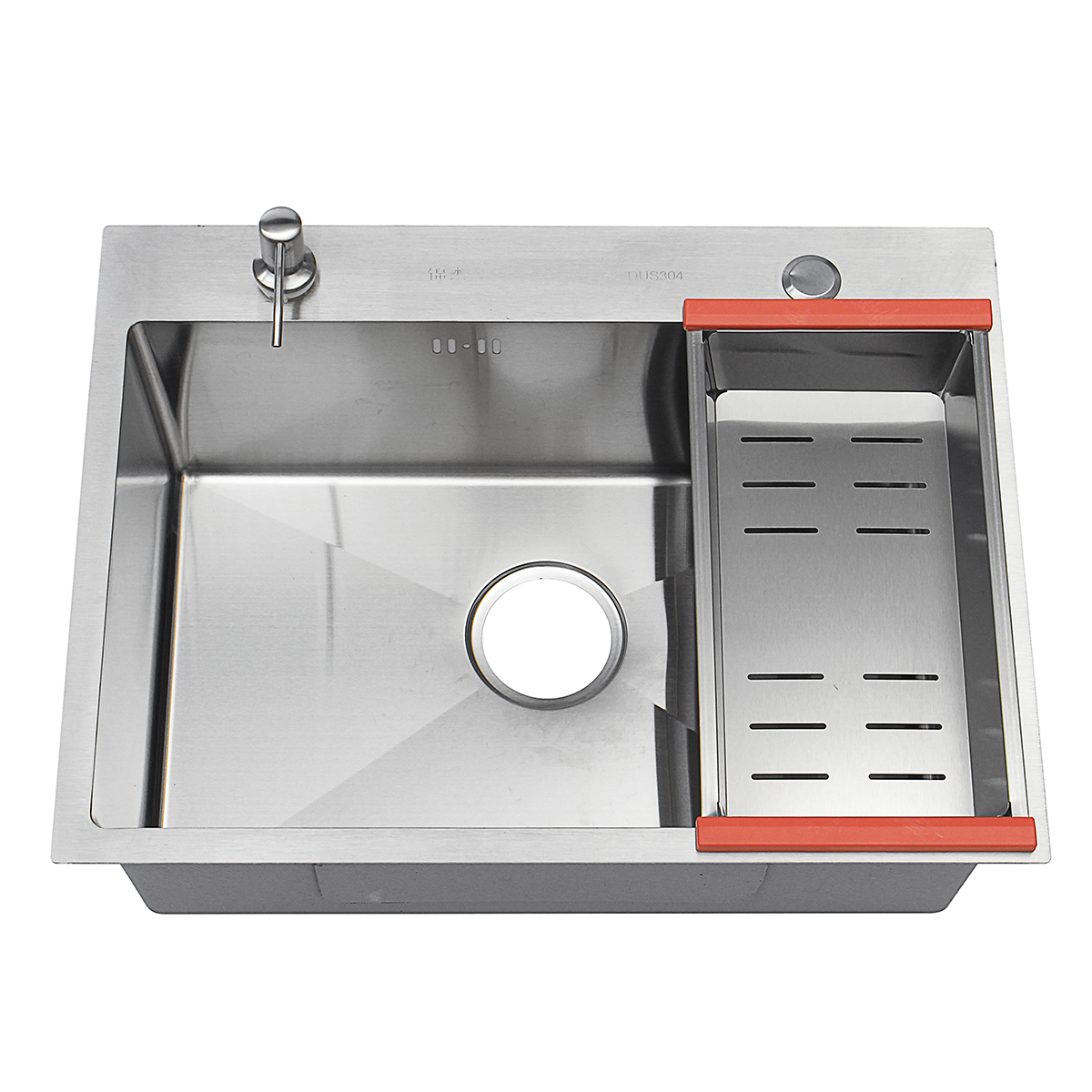 /Évier de Cuisine /Évier en Encastr/é Rectangle avec Siphon en Acier Inoxydable Lavabo pour Cuisine 50x45x22cm