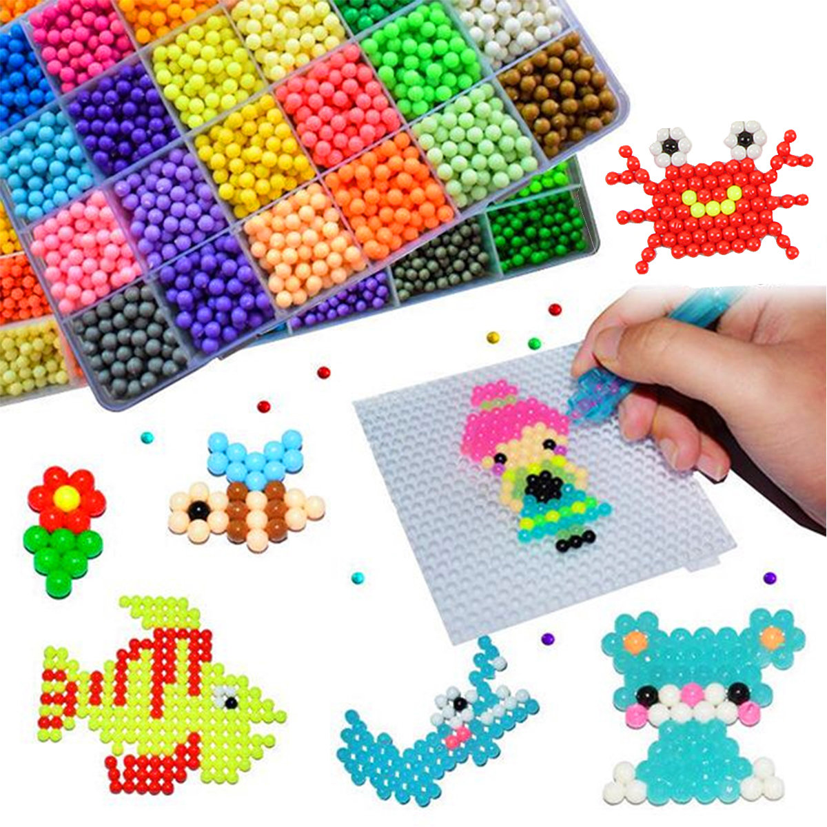 Lot de 140 blocs de construction pour enfants - Jouets éducatifs STEM - 10 couleurs - Jouets de construction pour enfants à partir de 3 ans