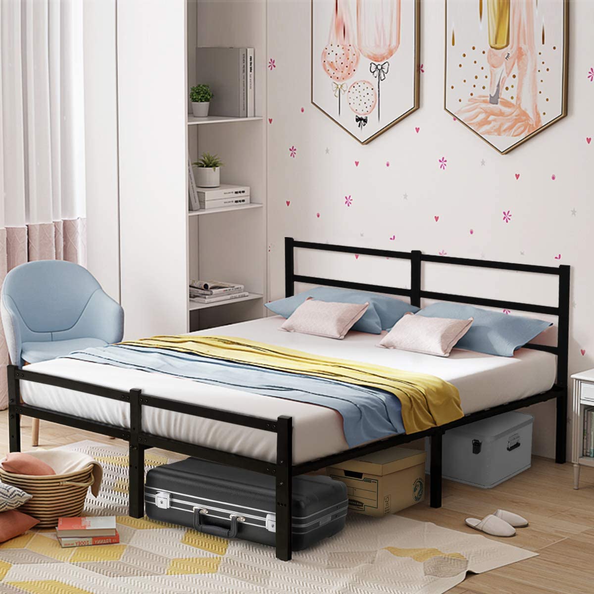 queen bed frame that does not require a boxspring