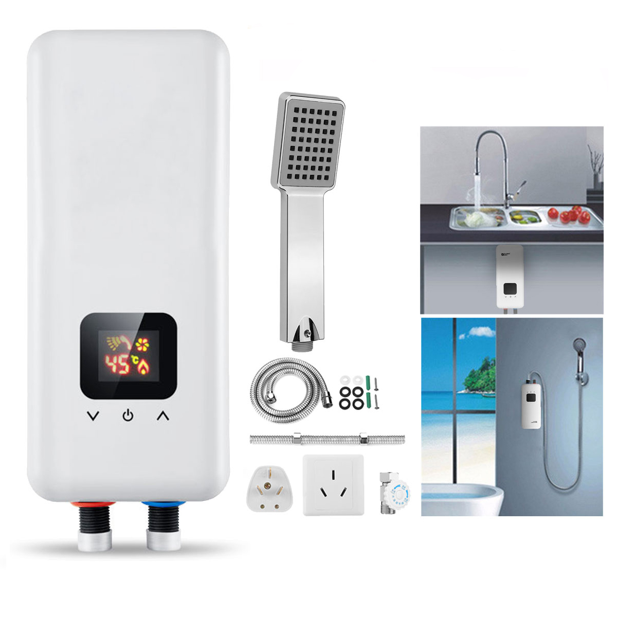 Chauffe-eau Instantané électrique 220V 5500W - Modèle Mini - Pour Point D'eau - Neuf En Boîte