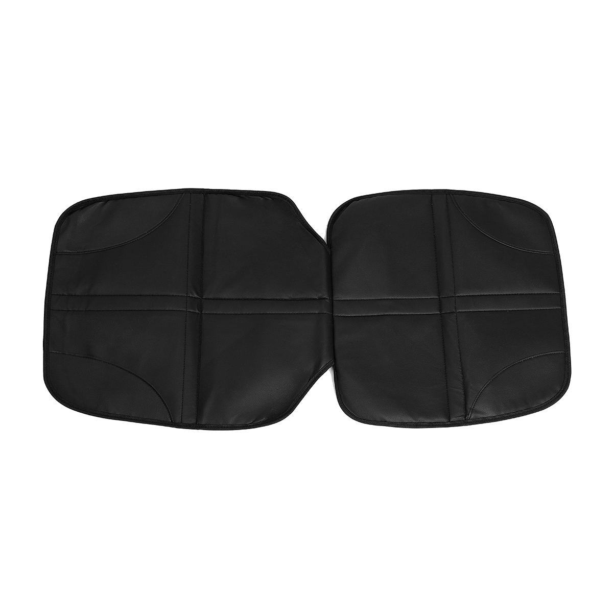 Protection De Siège Auto En Cuir Synthétique Avec Poches | Compatible ISOFIX - Noir | Haut De Gamme - 10