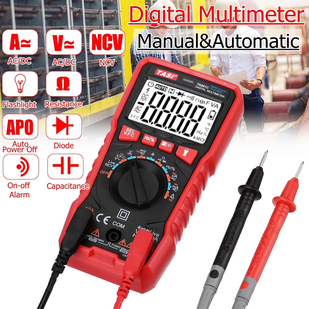 Analog Tarente pointeur Multim/ètre Multitester AC DC Tension R/ésistance Instrument dessai Tarente Multimetre Analogique