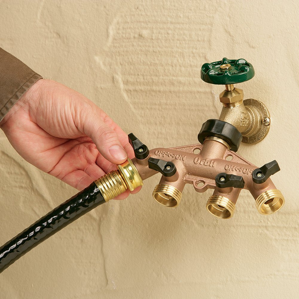 coût Wise Robinet De Jardin Connecteur Vannes Eau Système d/'irrigation HQ-métal 4 Way