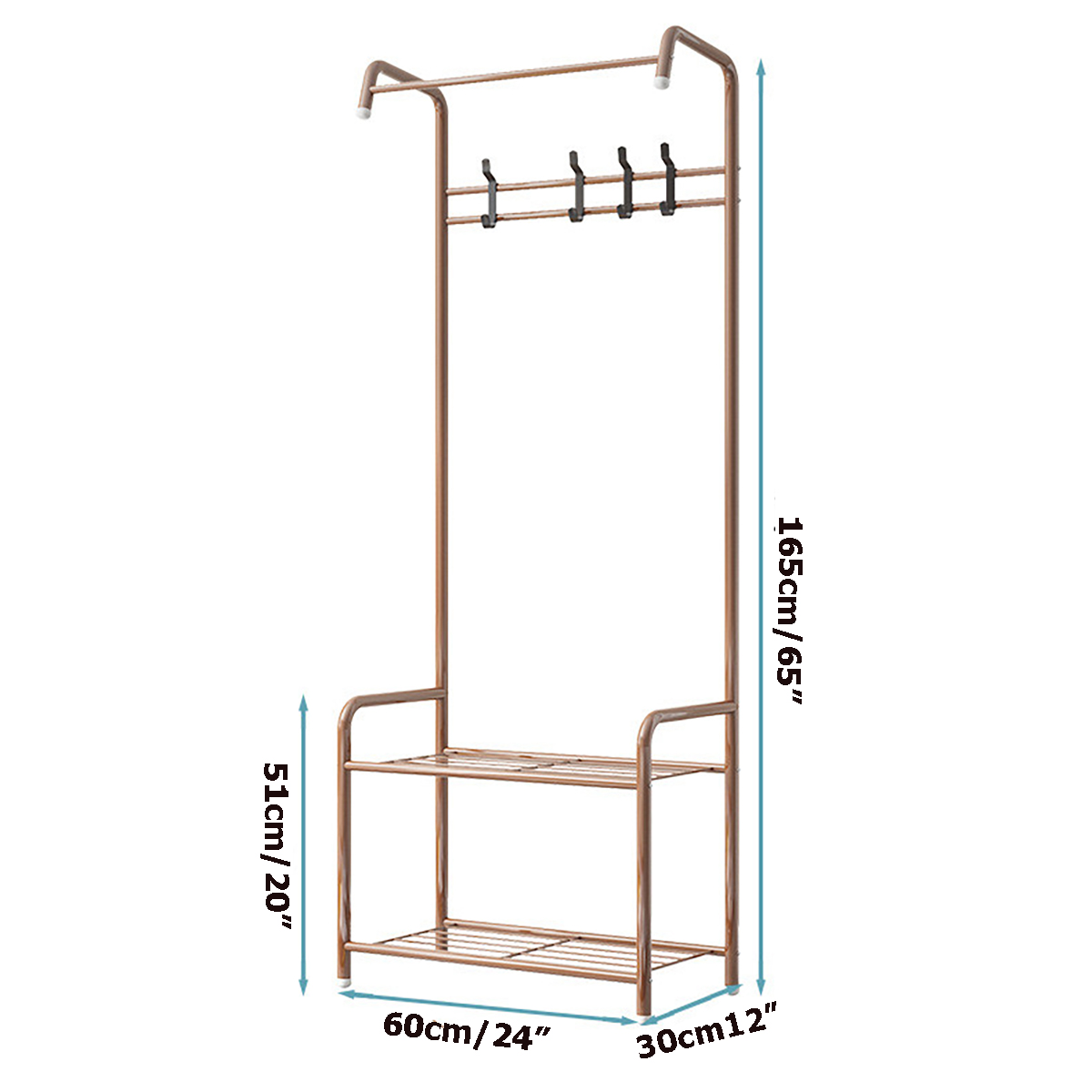 Patères et porte-manteaux en bois, laiton et acier