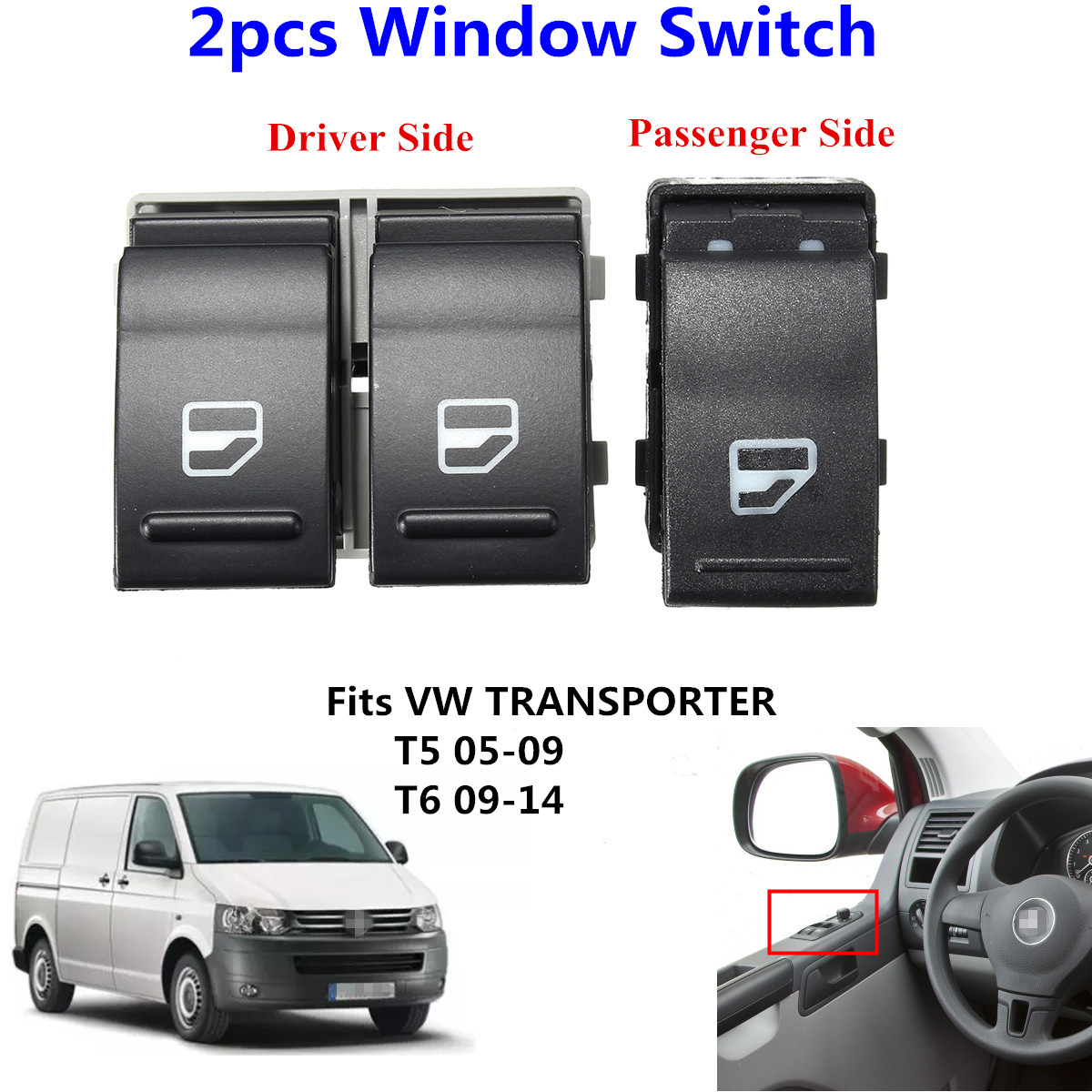 5e1 1 Pièce Fenêtre Manivelle Manivelle Fenêtre VW BUS t4 Camionnette Passat Corrado