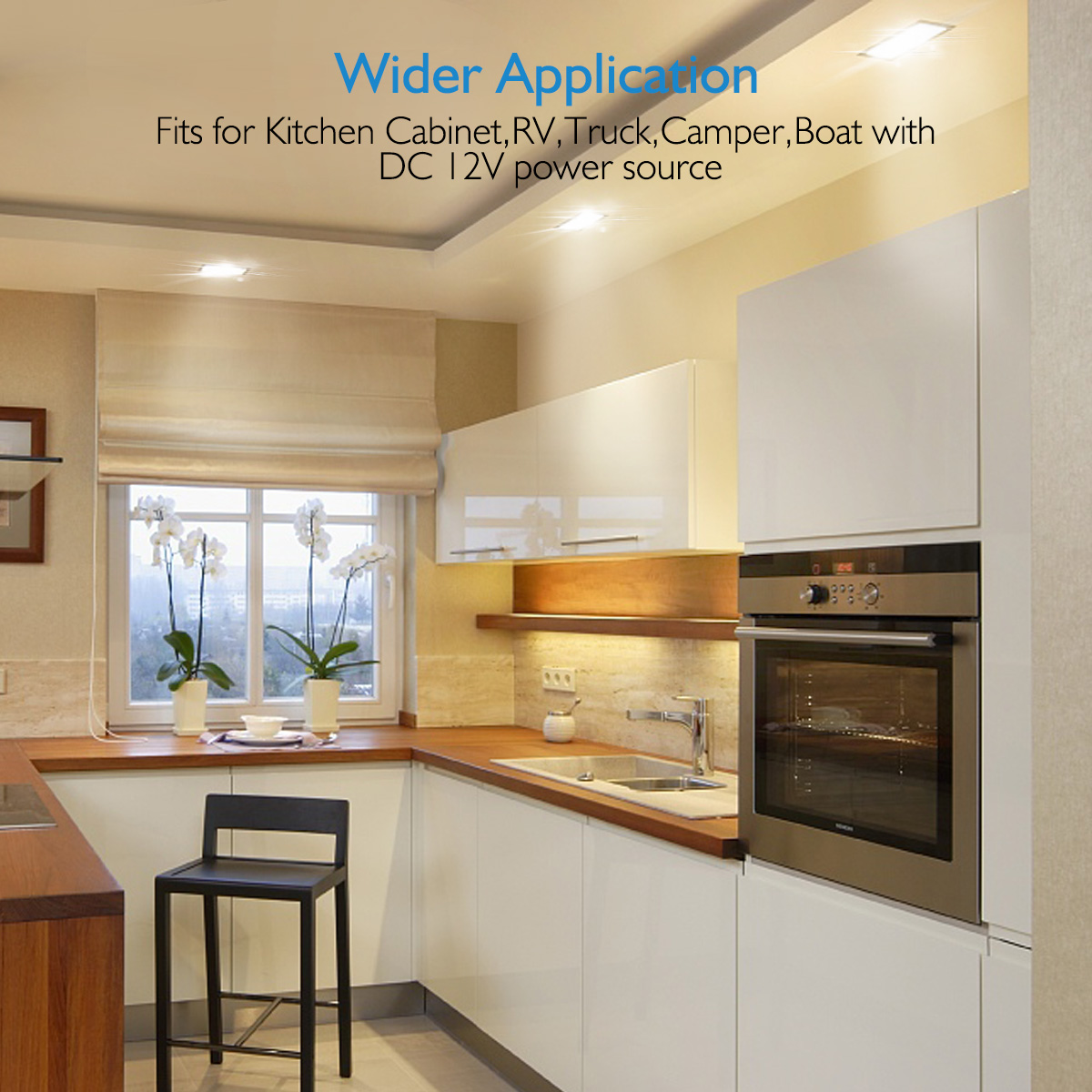 Audew DC 12V LED RV Ceiling Double Dome Light Audew DC 12V LED RV Ceiling Double Dome Light