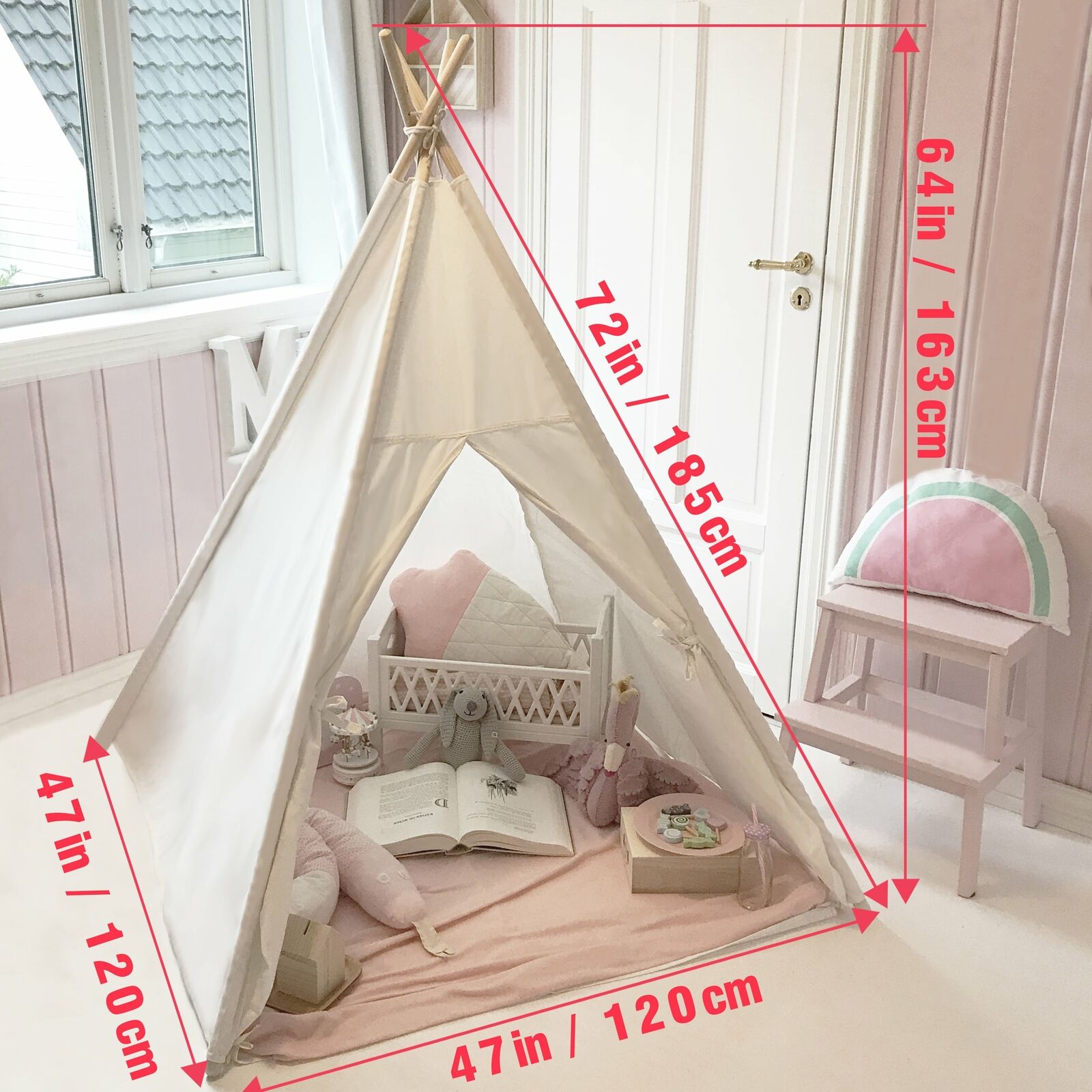 Tente Tipi Pour Enfant Tipi Chambre Indienne Pliable Pour Intérieur