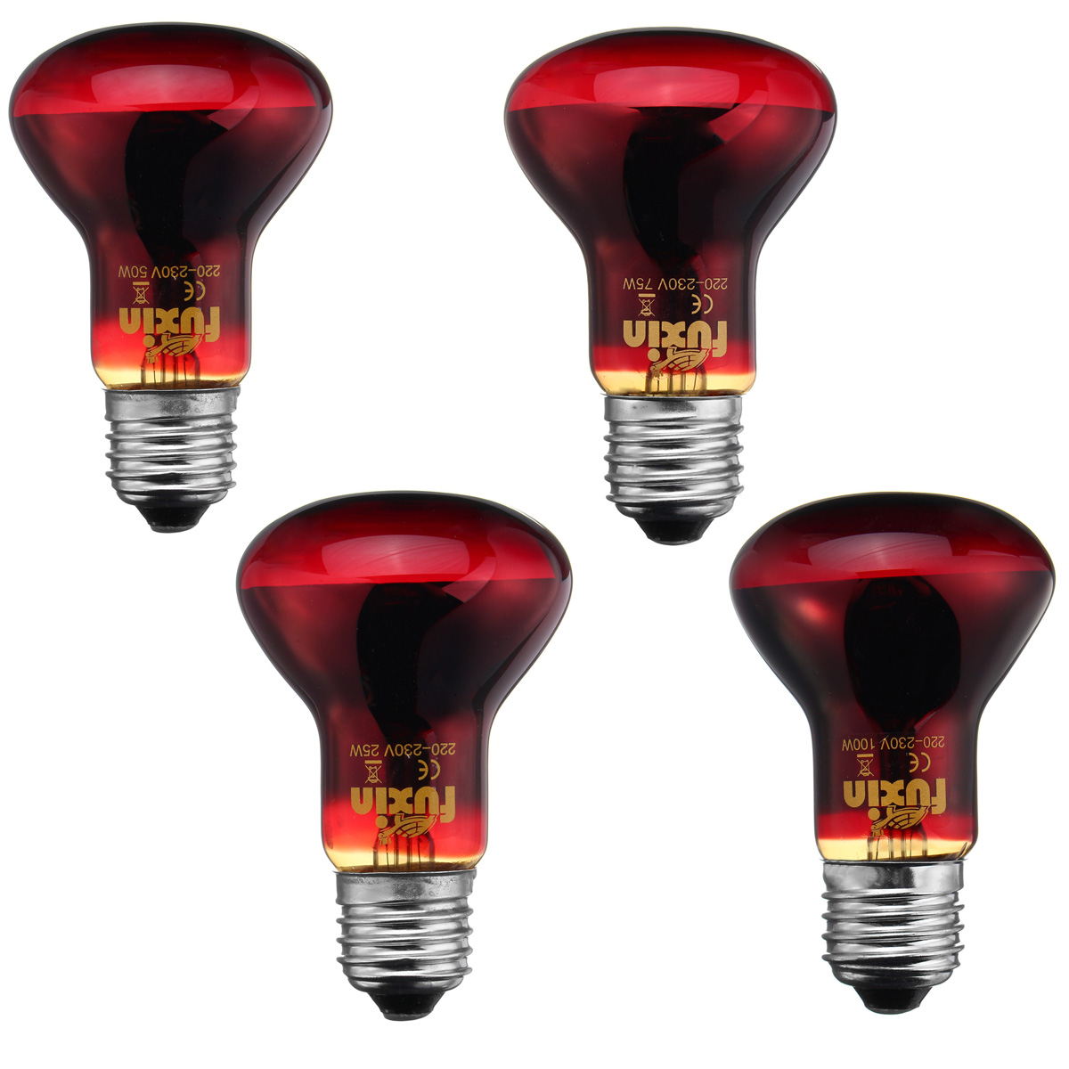 TEMPSA B27 R63 Ampoule chauffante verre rouge pr reptiles 63mm 25W