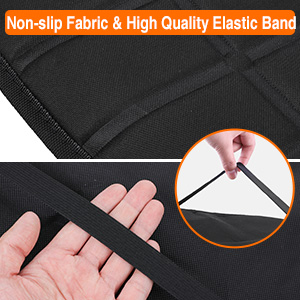 Audew 1 Pair Car Heated Seat Cushion Heated Seat Covers Heated Pad Cushion Heating Seat,12V Car Front Seat Hot Heater Heated Cushion Winter Warmer Cover, Black