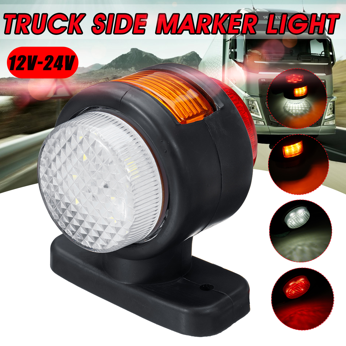 NEUFU 12V24V 11LED Feu de Position Latéral Pour Remorque Camion Van Caravane Achat / Vente NEUFU 12V24V 11LED Feu de Position Latéral Pour Remorque Camion Van Caravane Achat / Vente