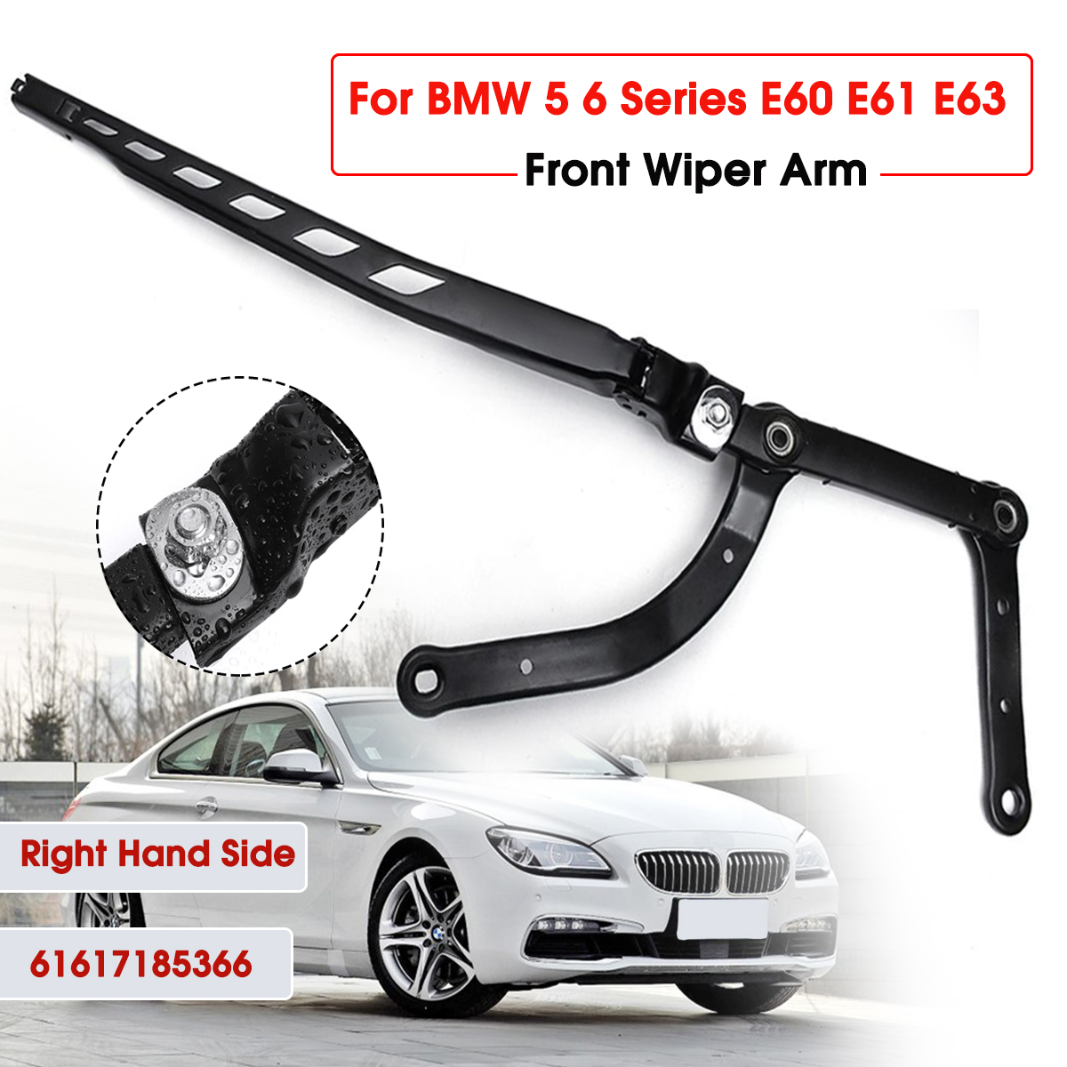 BRAS ESSUIE-GLACE ARRIERE COMPLET NEUF POUR BMW 5 F11 Touring 10-350 mm