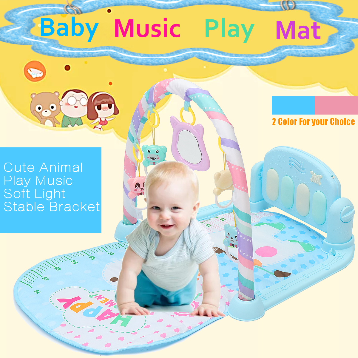 baby play mat with lights and music