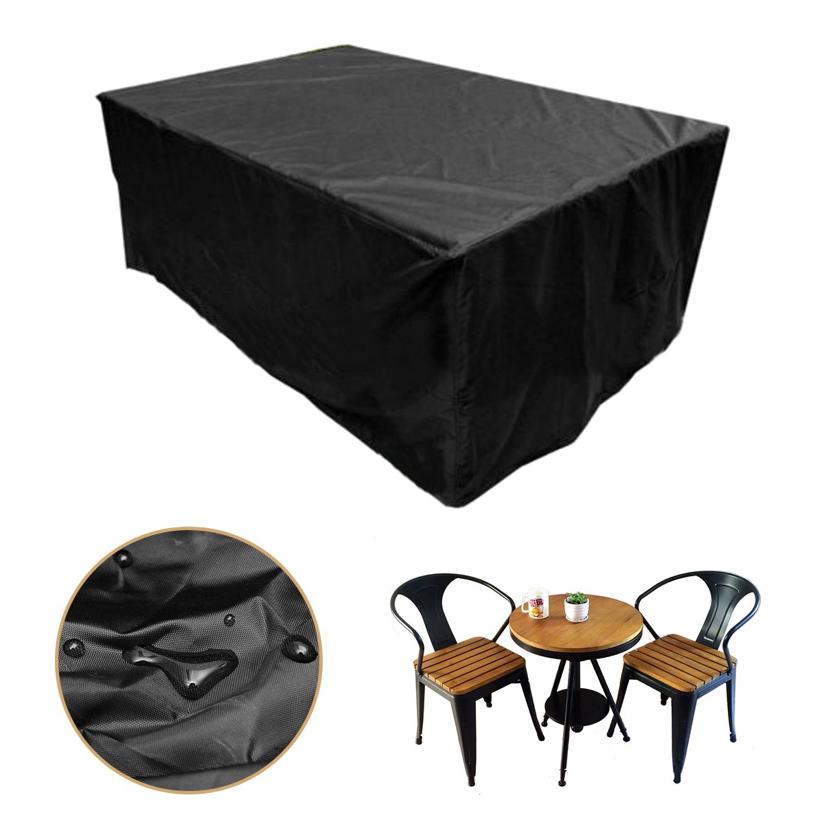 Housse Table Billard BlissfulAbode 215x125x14cm - Imperméable, Oxford Argenté