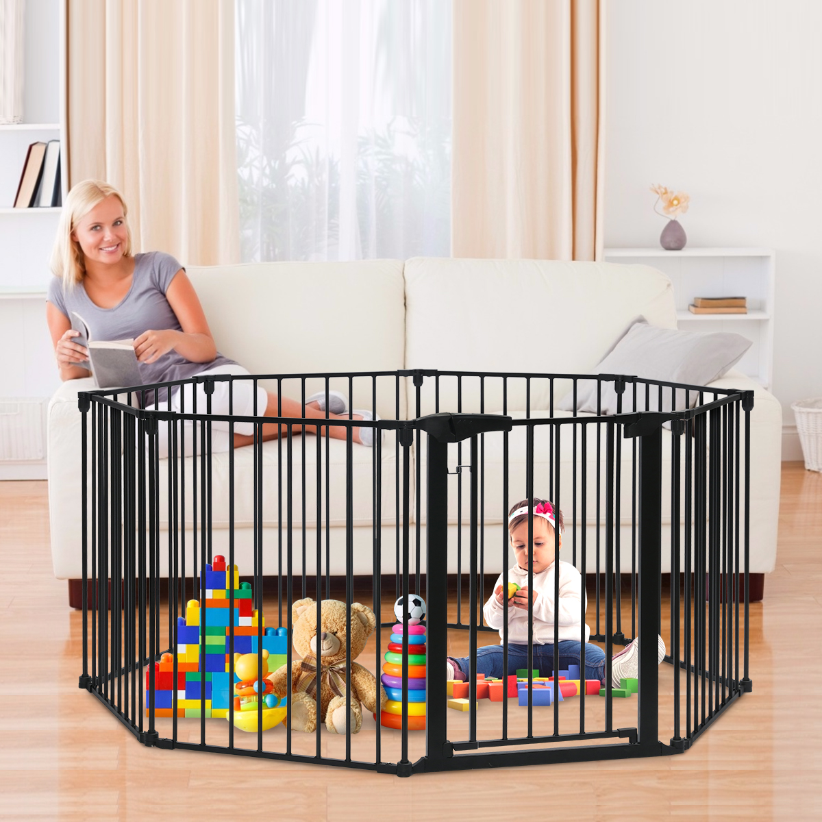 8 panel baby gate