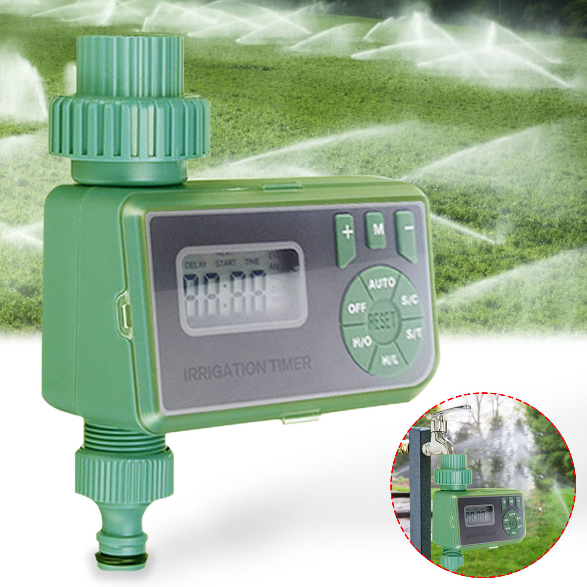 2pc automatique électronique eau minuteur jardin irrigation Contrôleur Système