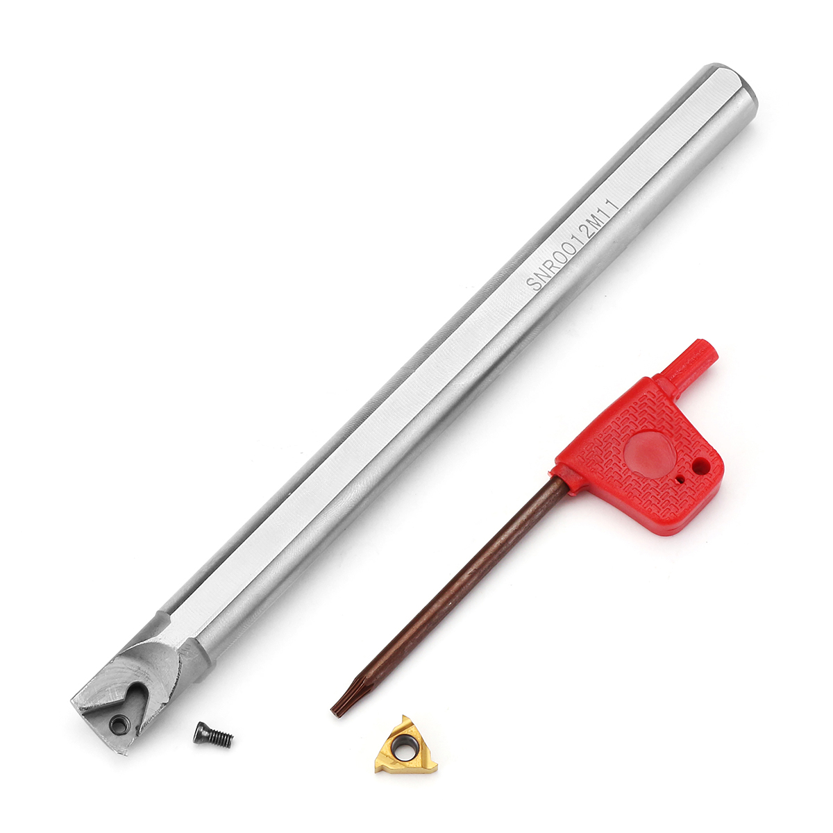 Set 21 Pièces Outils Tournage Métal - Porte-inserts Carbure 12mm Avec Clés