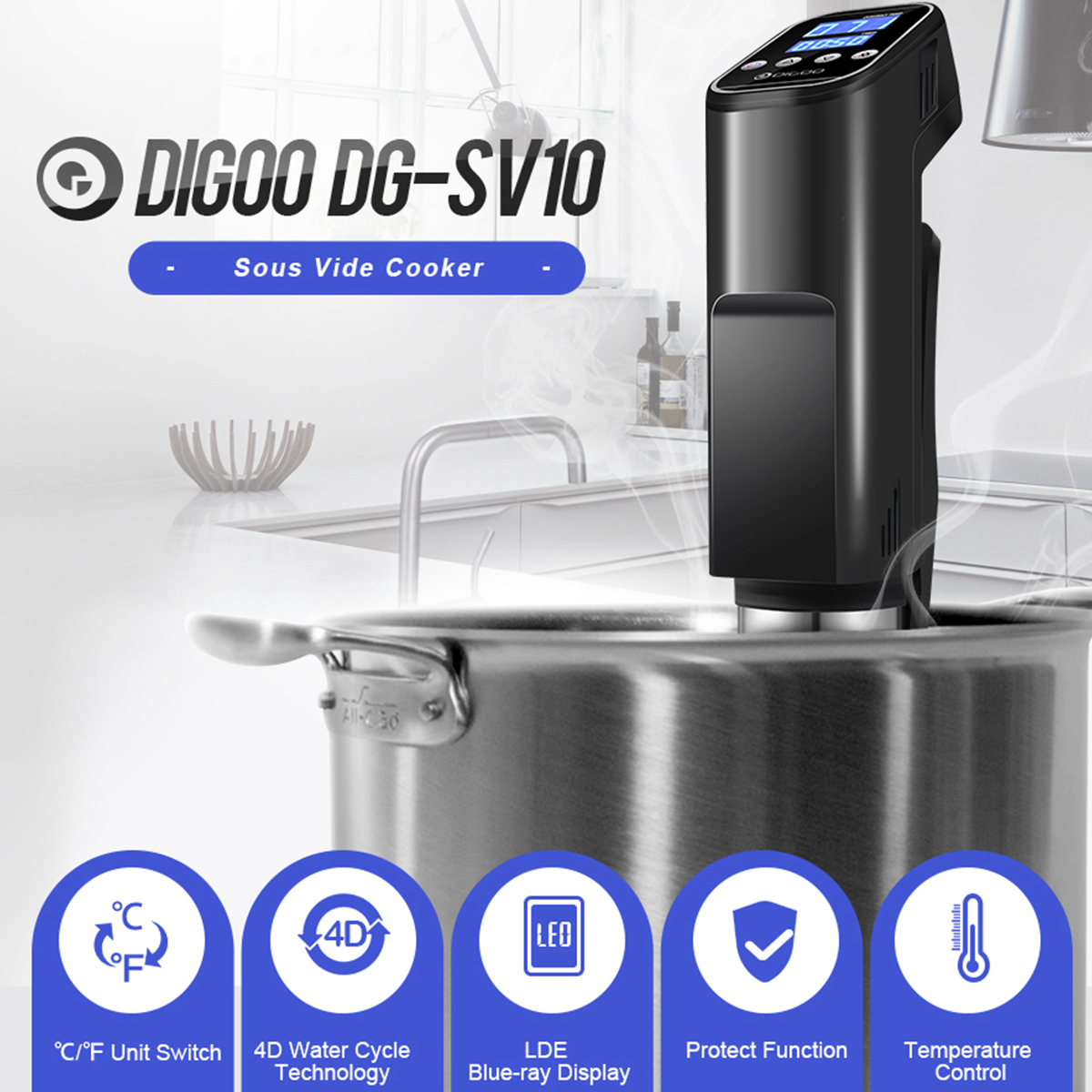 Digoo DG-SV10 Sous Vide Precision Cooker Digital