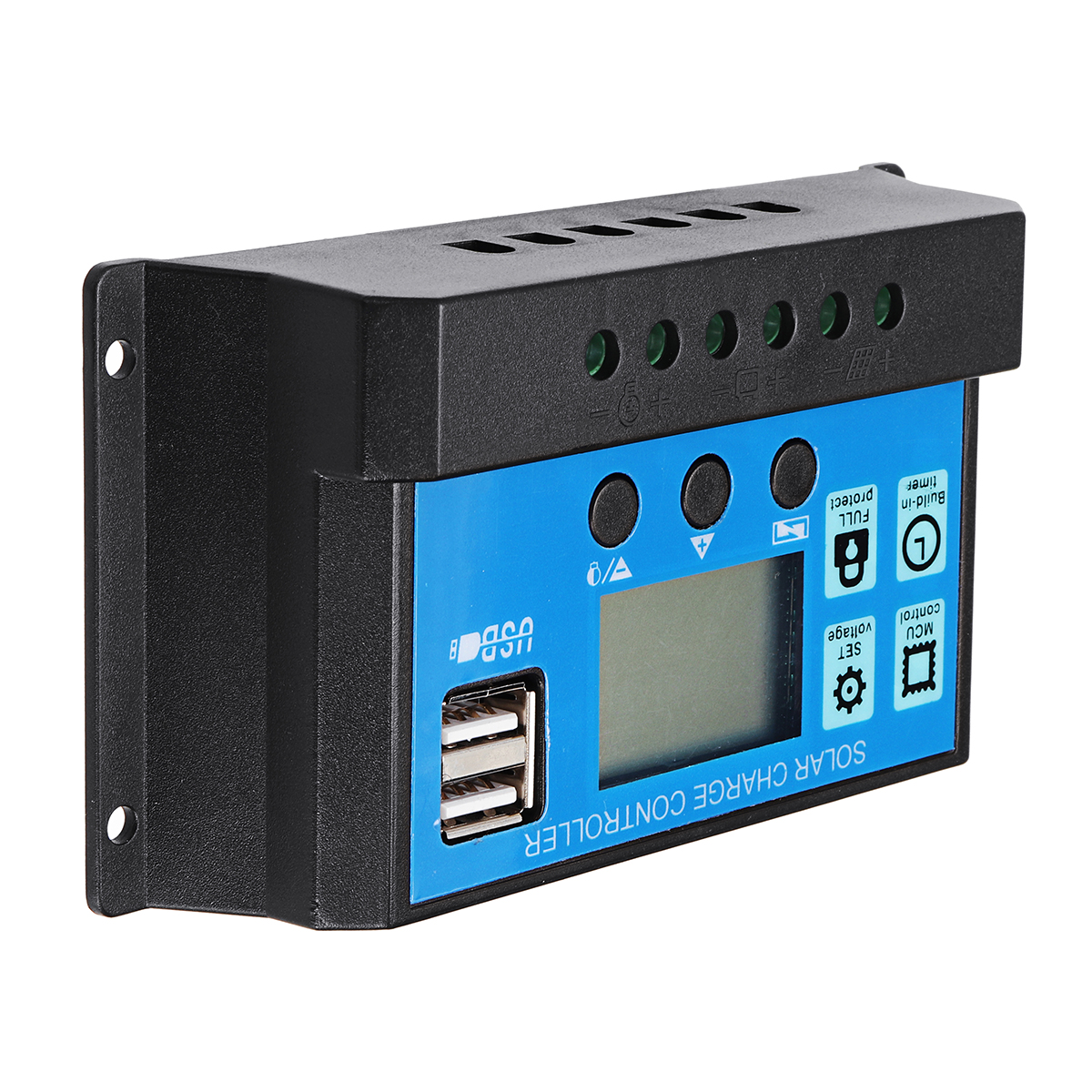 Contrôleur De Charge Solaire MPPT 200A | Écran LCD | 7 Modes De Fonctionnement | Auto-détection 12V/24V/36V/48V | 2 Ports USB | Pour Panneaux Solaires - 7