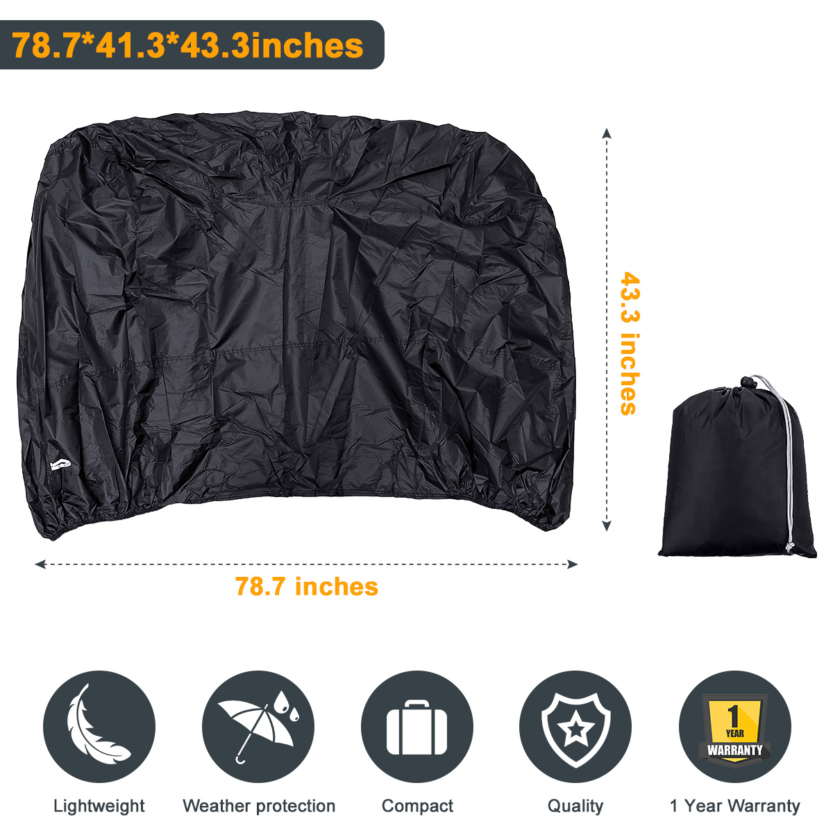 Audew 2 or 3 Bikes Waterproof Outdoor Bicycle Cover Audew 2 or 3 Bikes Waterproof Outdoor Bicycle Cover