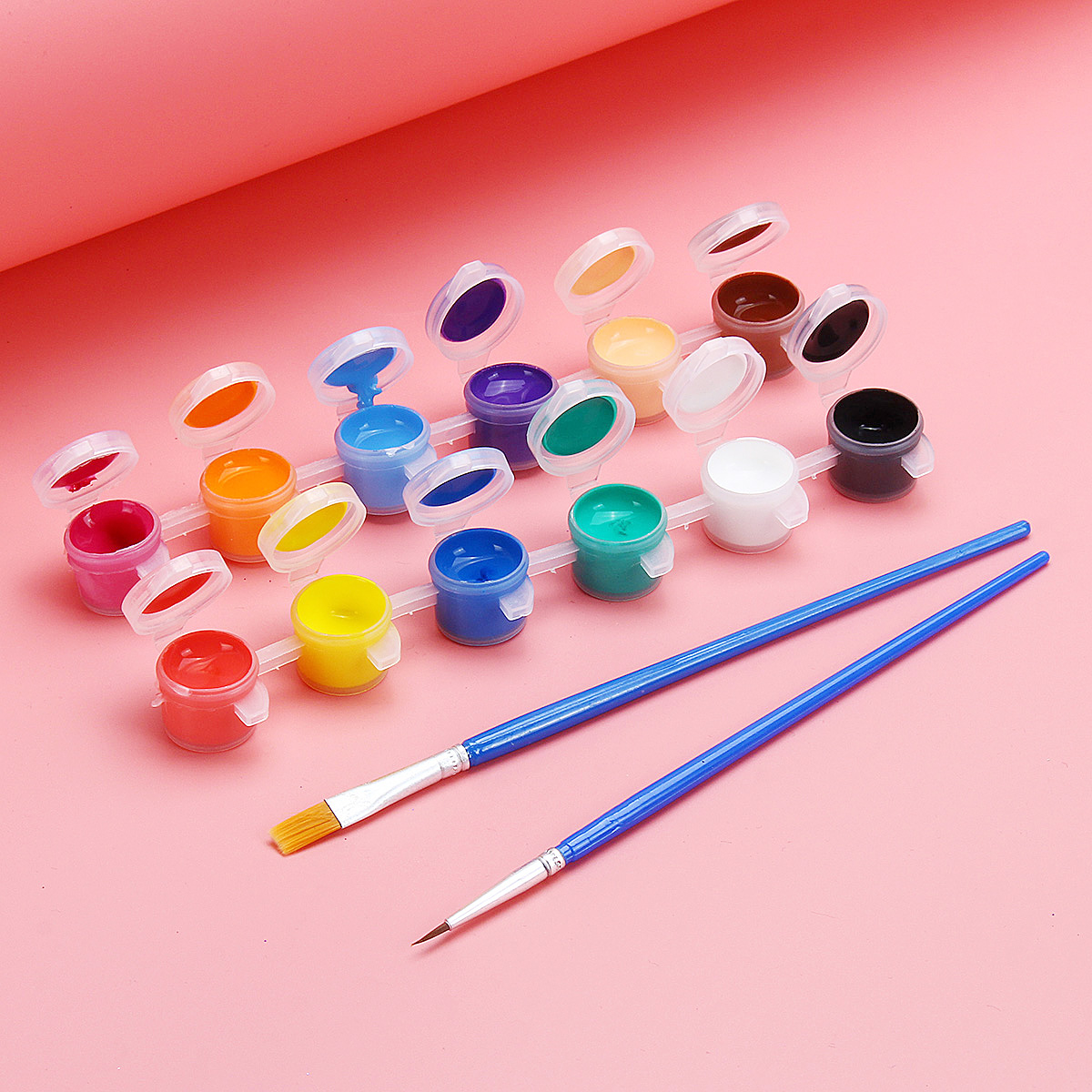 TEMPSA 12 Couleurs 3ml Acrylic Pigment DIY  2 Stylos 