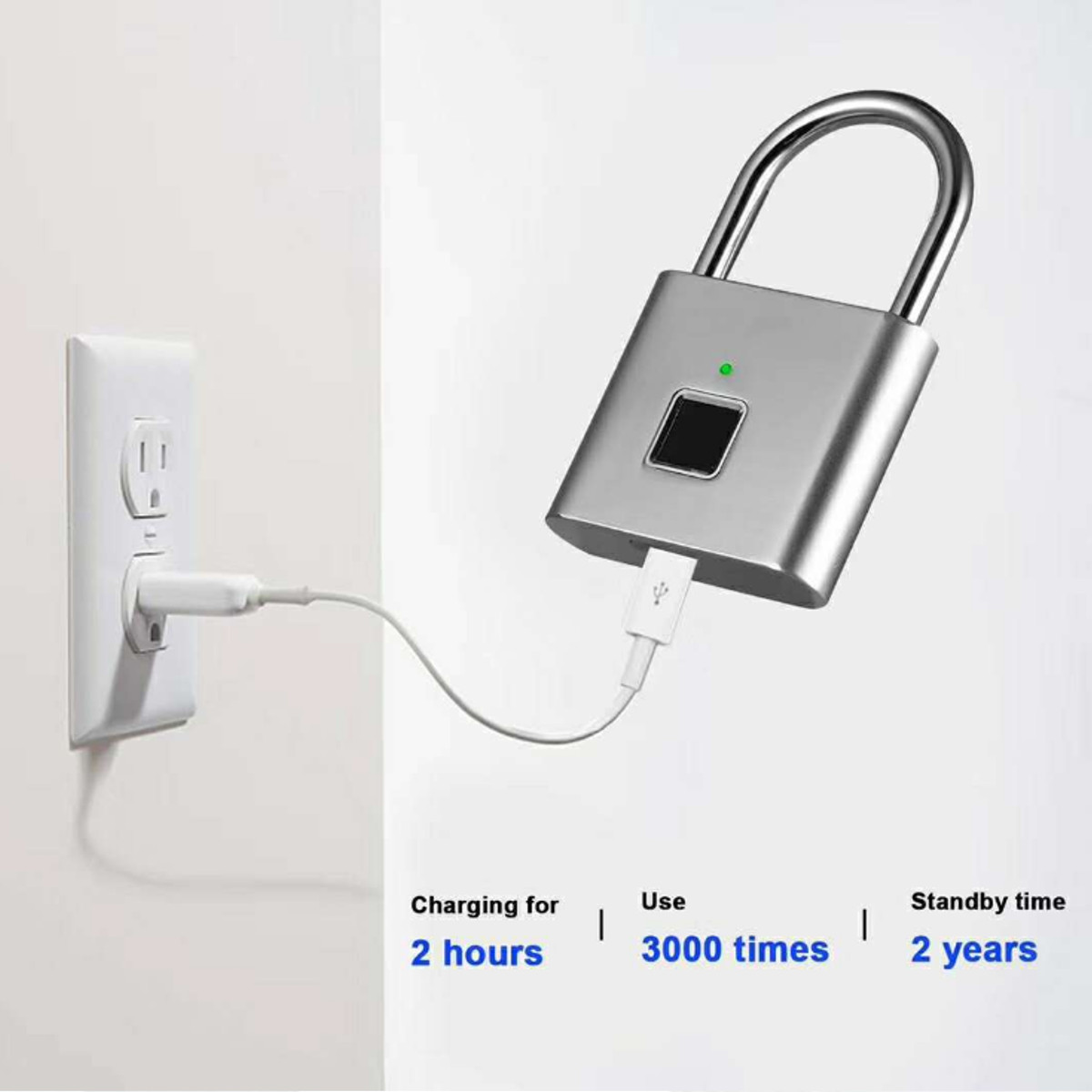 Comment Débloquer Un Cadenas à 3 Chiffres TEMPSA Cadenas à Empreintes Digitales Intelligente Cadenas Rechargable