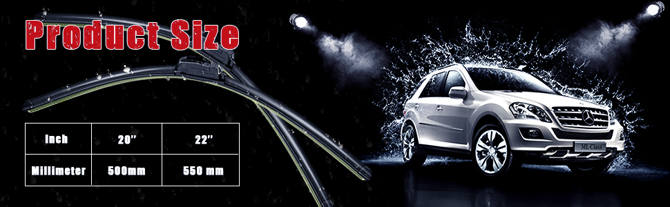 Audew Replaceable Windshield Wiper Blade Audew Replaceable Windshield Wiper Blade