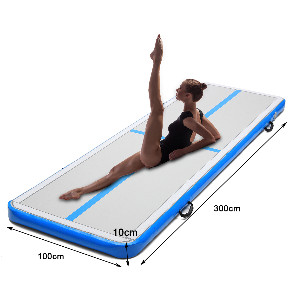 KM-Fit AirTrack Tapis de gymnastique 3 m