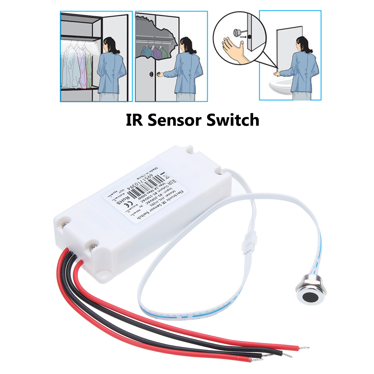 CAPTEUR INTERRUPTEUR DETECTEUR COMMUTATEUR PROXIMITE OPTIQUE EN KIT BOITIER