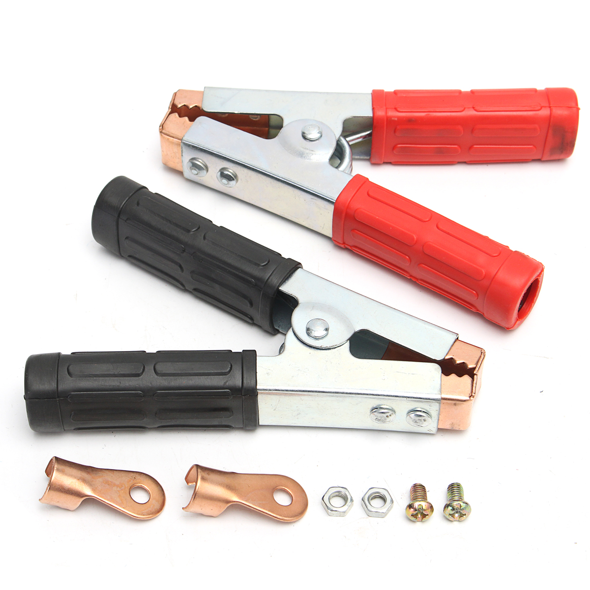 Fydun Clips de crocodile de voiture Clip 500AMP isolant pince crocodile Batterie de voiture pince crocodile pour batteries 6V 12V