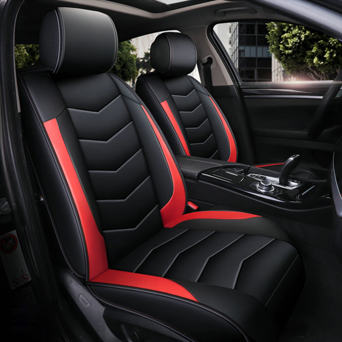 Seat Covers Universal Deluxe PU Leather Seat Car Front Seat Cover