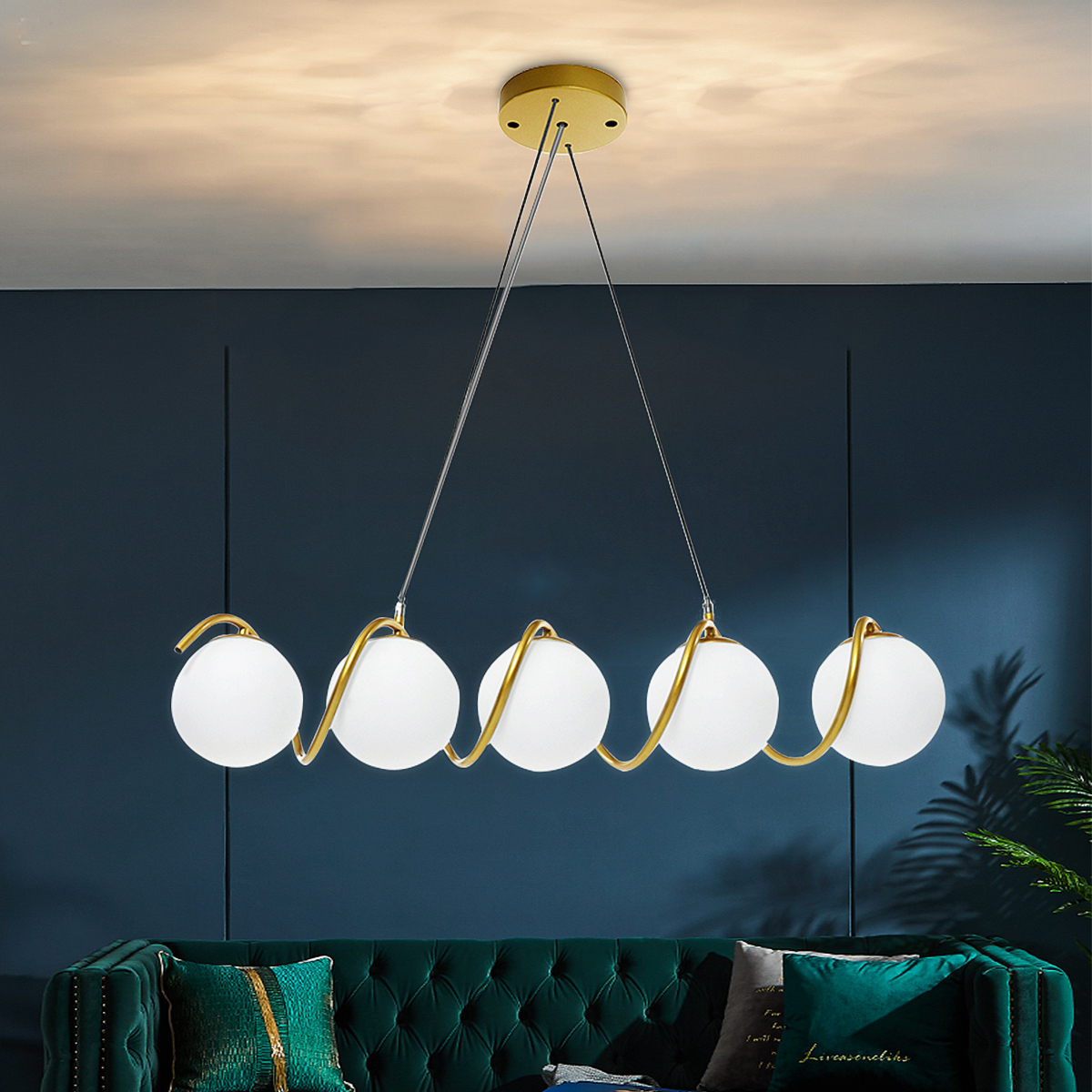 TEMPSA Plafonnier Lampe de Plafond Lustre Moderne