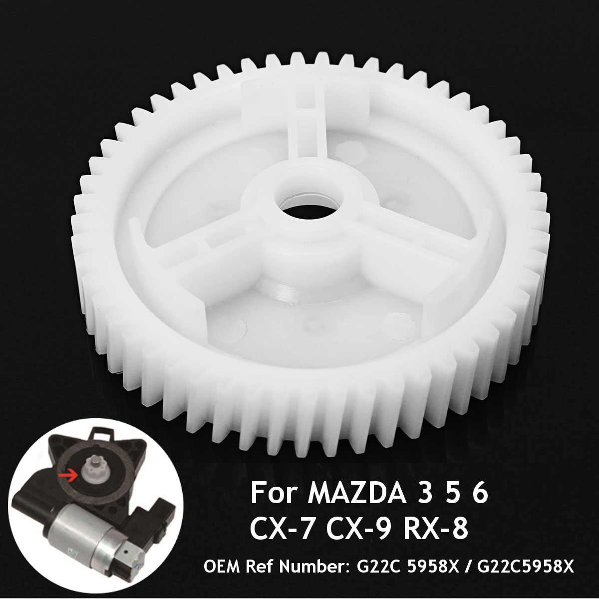 Mazda 3 2004-2008 Côté Droit Côté Conducteur Avant Fenêtre Moteur Régulateur 6 broches