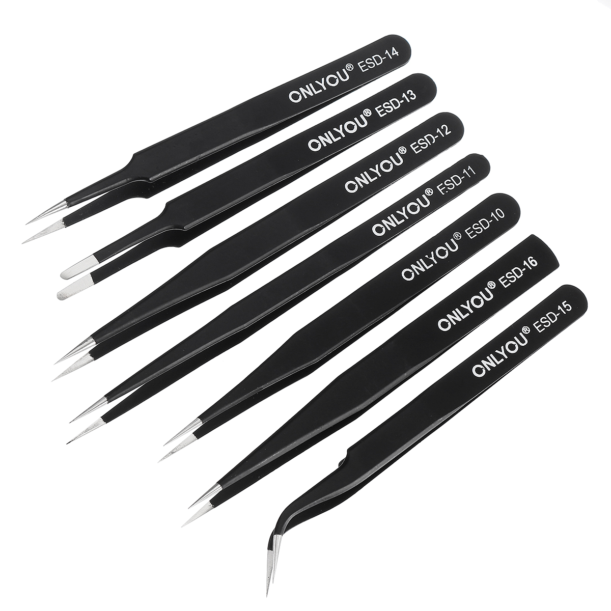 10 Pcs Pincettes De Précision ESD, Brucelles Anti-statique | FindTheDeal