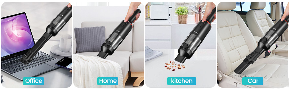 Audew 2021 Handheld Vacuum, Cordless Mini Hand Vacuum Cleaner with 6Kpa Powerful Cyclonic Suction, Rechargeable Wet & Dry Hand Vac for Car/Home/Kitchen Audew 2021 Handheld Vacuum, Cordless Mini Hand Vacuum Cleaner with 6Kpa Powerful Cyclonic Suction, Rechargeable Wet & Dry Hand Vac for Car/Home/Kitchen