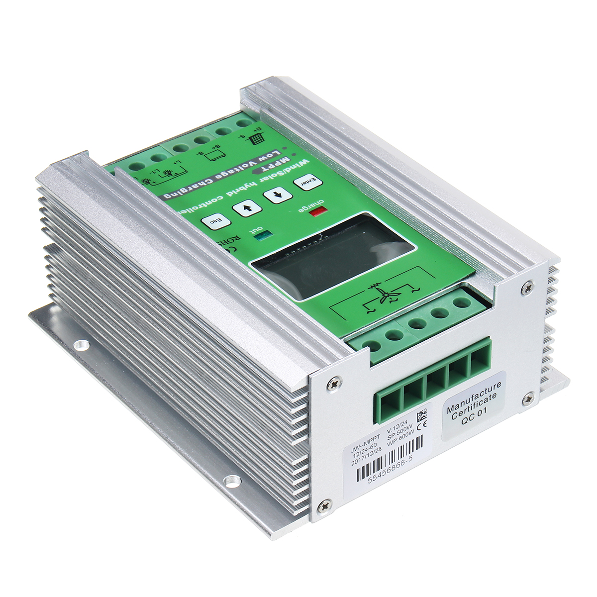 12 V Boost PWM Vent Solaire Hybride Controller With Digital LCD Affichage Dump Load M