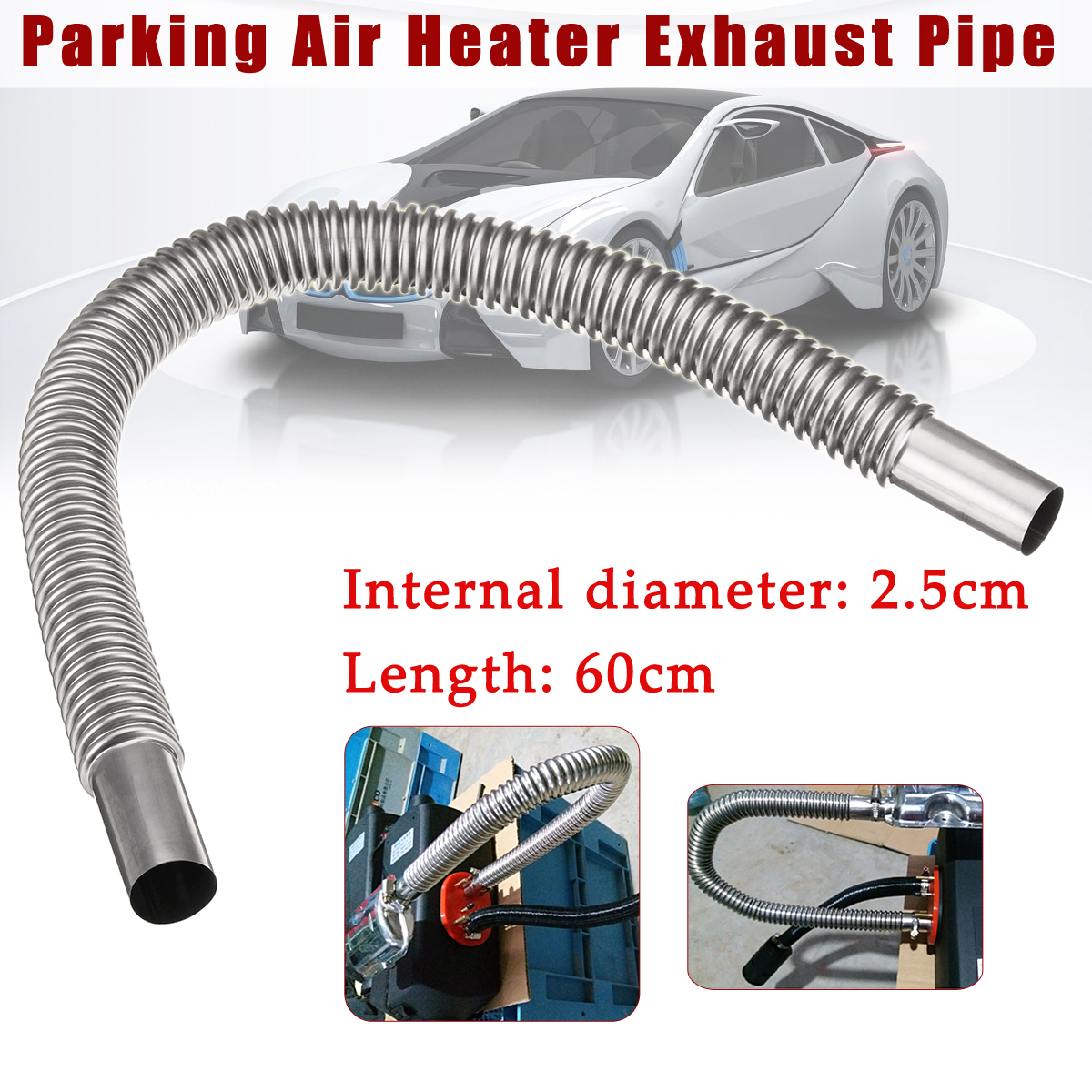 Coude Tuyau Chauffage Air Aisuoka 60mm - Forme L - Pour Eberspaecher Et Autres