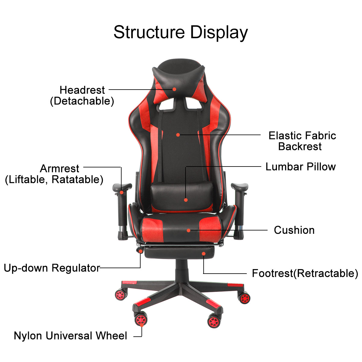 insma gaming chair assembly