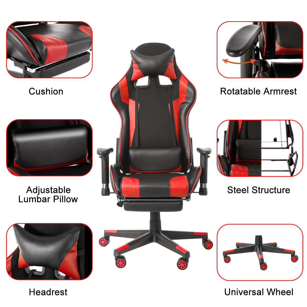 insma gaming chair assembly