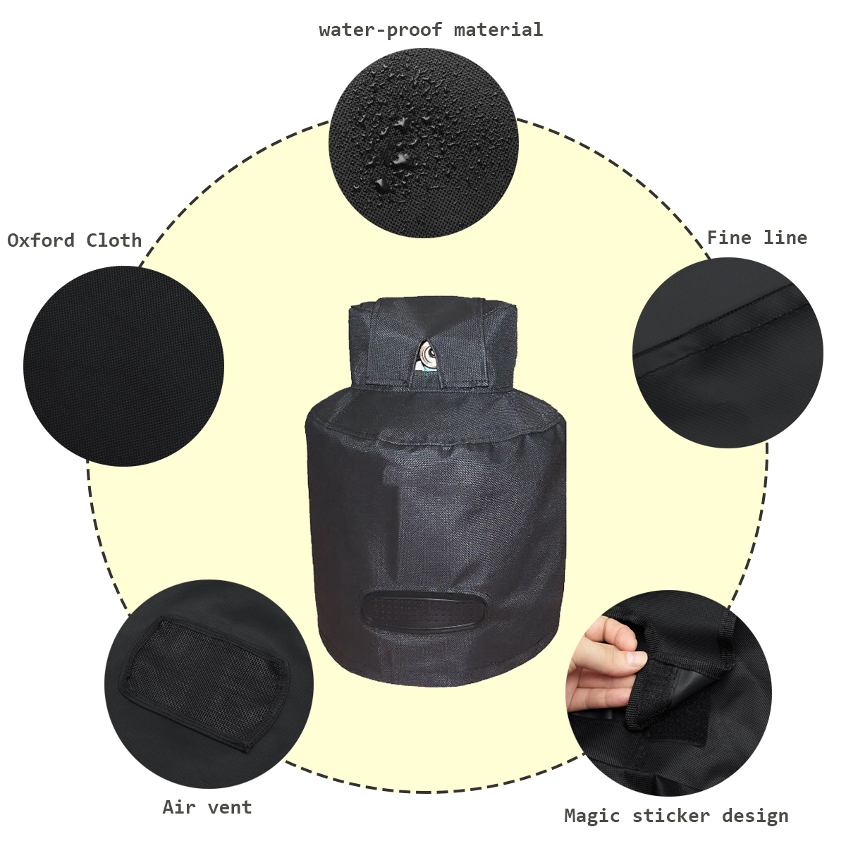 Durable Camping Propane Tank Cover1