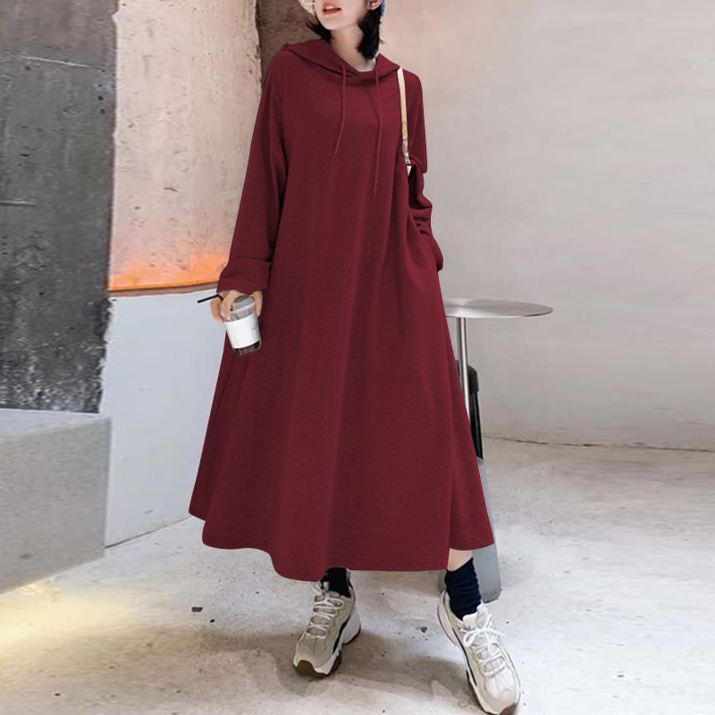 Womens Casual Loose Hoody Hooded Sweatshirt Hoodies Long