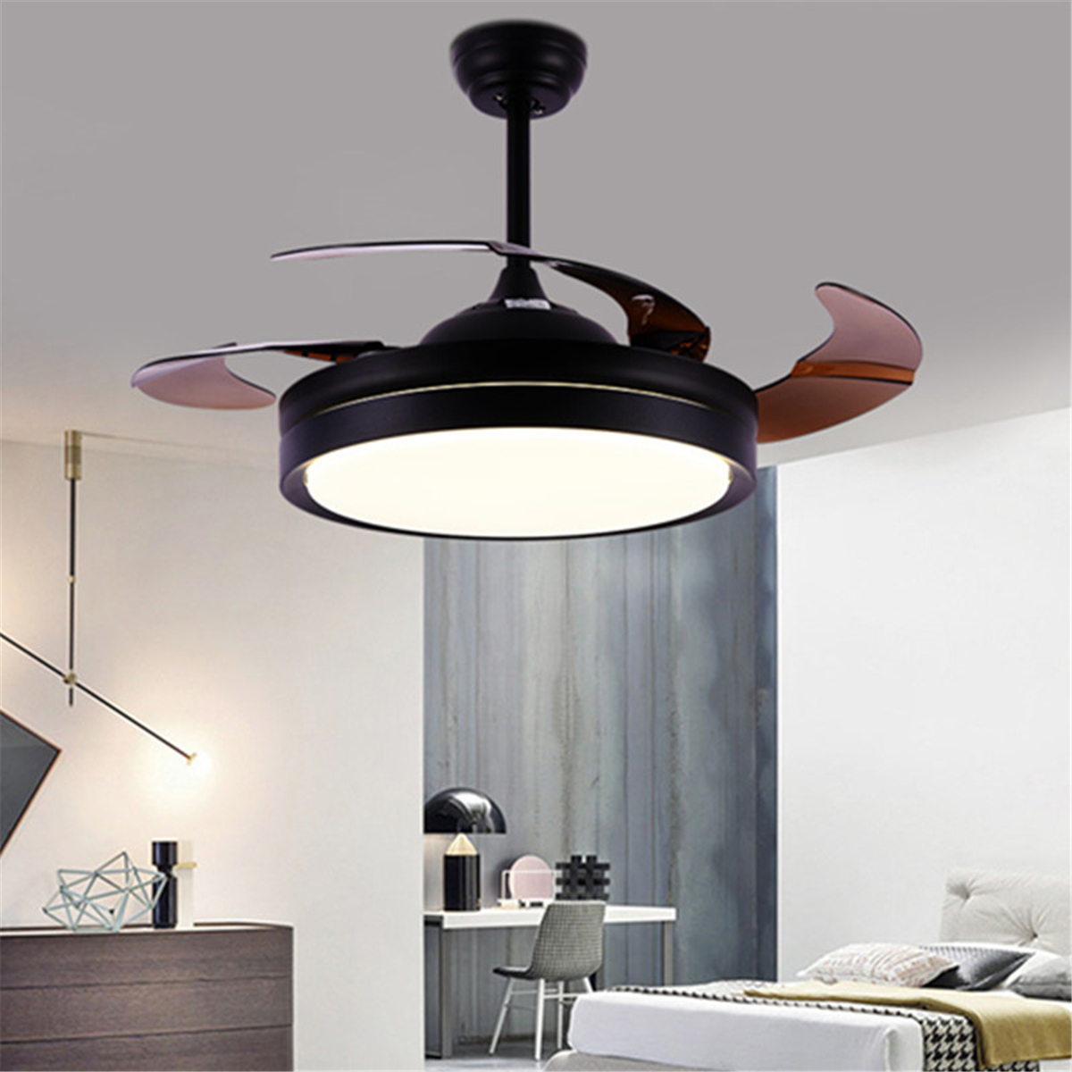Generic 42 Remote Control Ceiling Fan Chandelier Led Light
