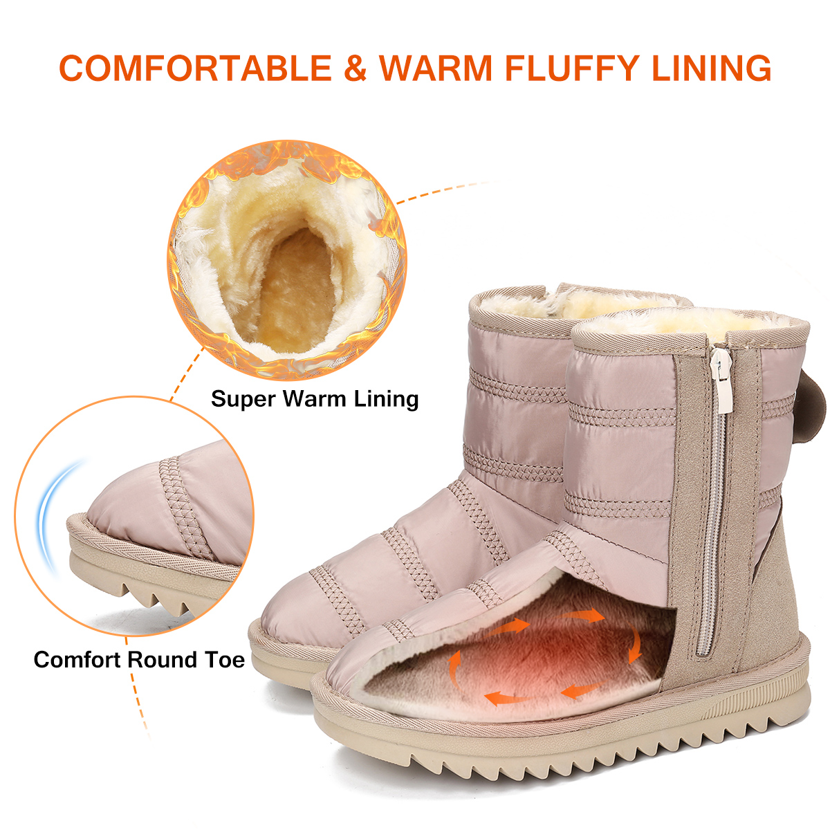 gracosy warm snow boots
