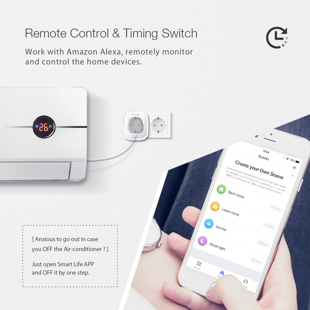 Comment Configurer Le Wifi Sur Alexa BlitzWolf Intelligente Prise Connectée WiFi Compatible avec Android iOS