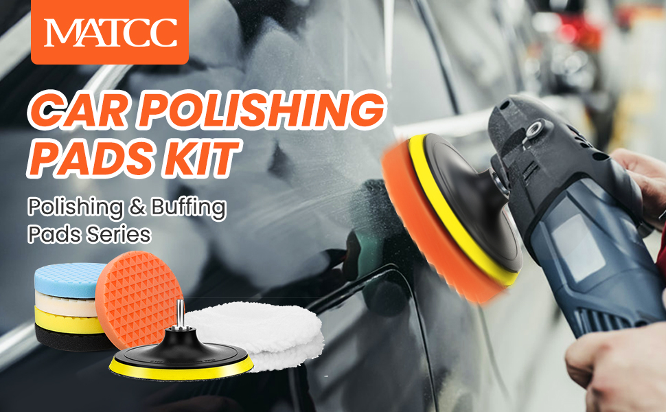 MATCC 5 Pcs 6 Inch (150mm) Polishing Buffing Pads Kit