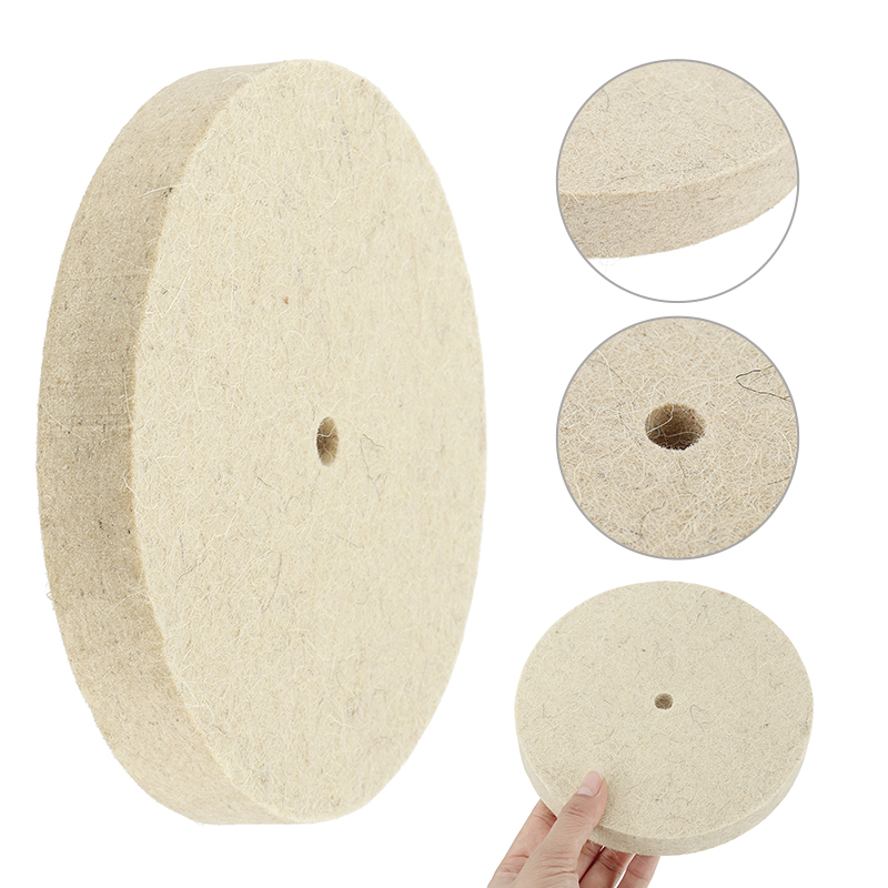 150mm/6inch Polishing Wheel Wool Felt Polisher Buffing Pad Disc for Rotary Tool