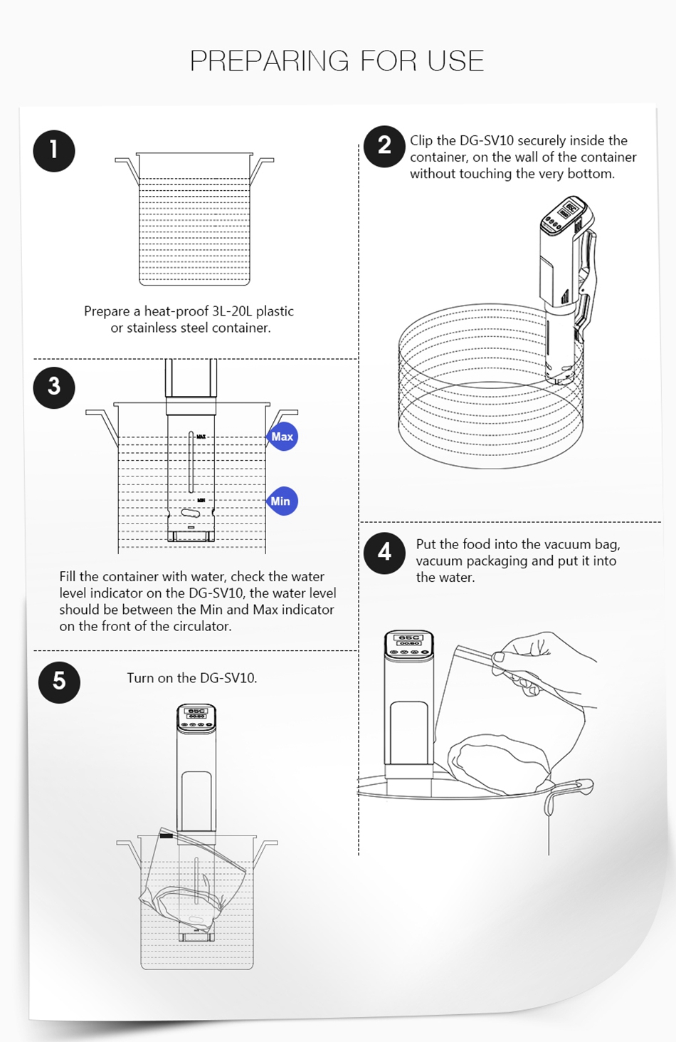 Digoo DG-SV10 Sous Vide Precision Cooker Digital