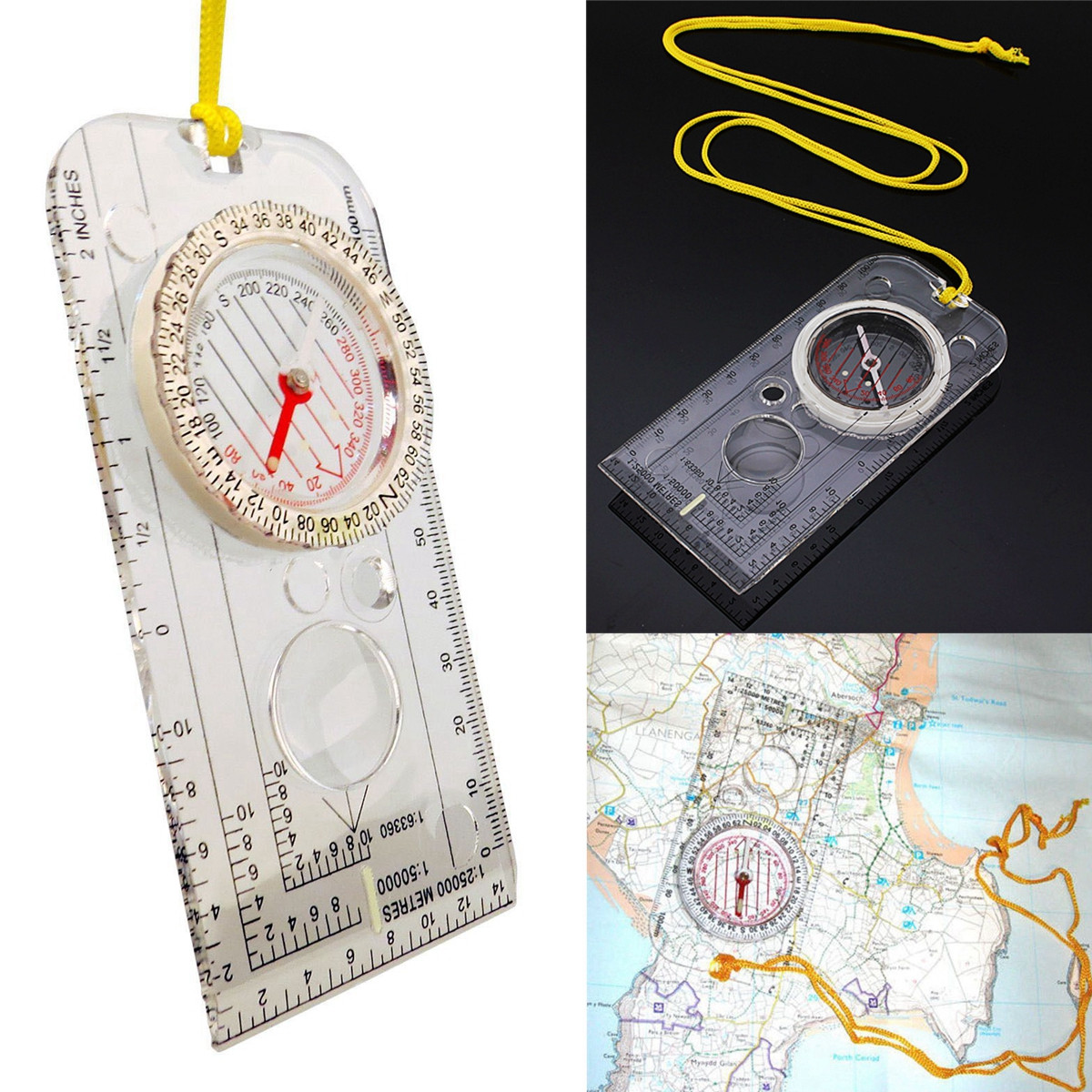 Boussole Scout Armée Camping Carte de navigation lire course d/'orientation FR