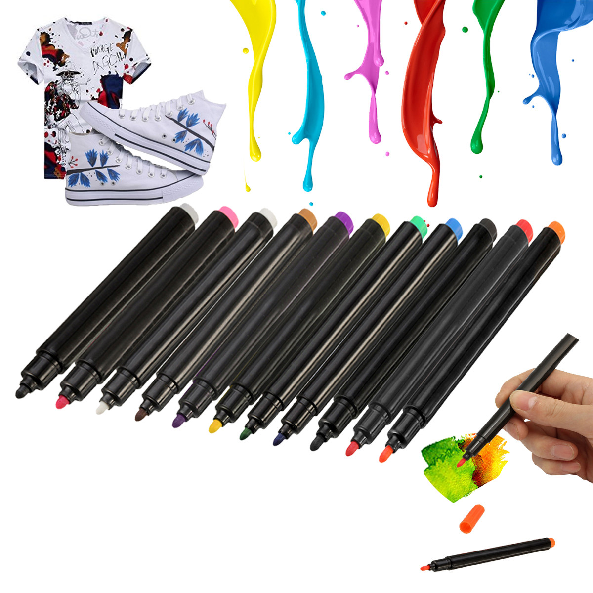 TEMPSA Crayon de Couleur Pour Peinture Vêtement NOIR Cdiscount Beaux