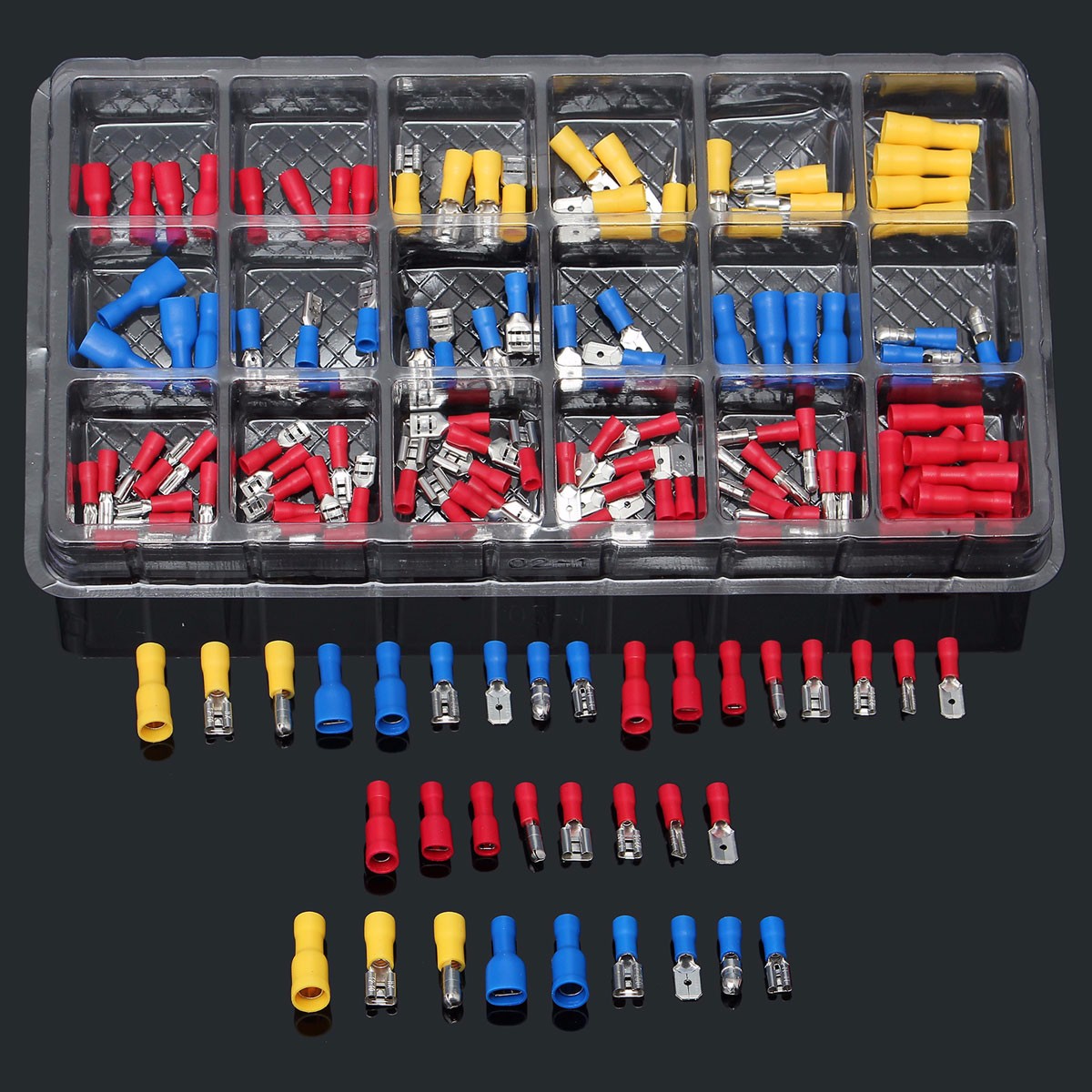 Cosse /électrique femelle isol/é /à sertir 50/ X Jaune 9,5/ mm